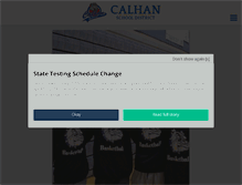 Tablet Screenshot of calhanschool.org